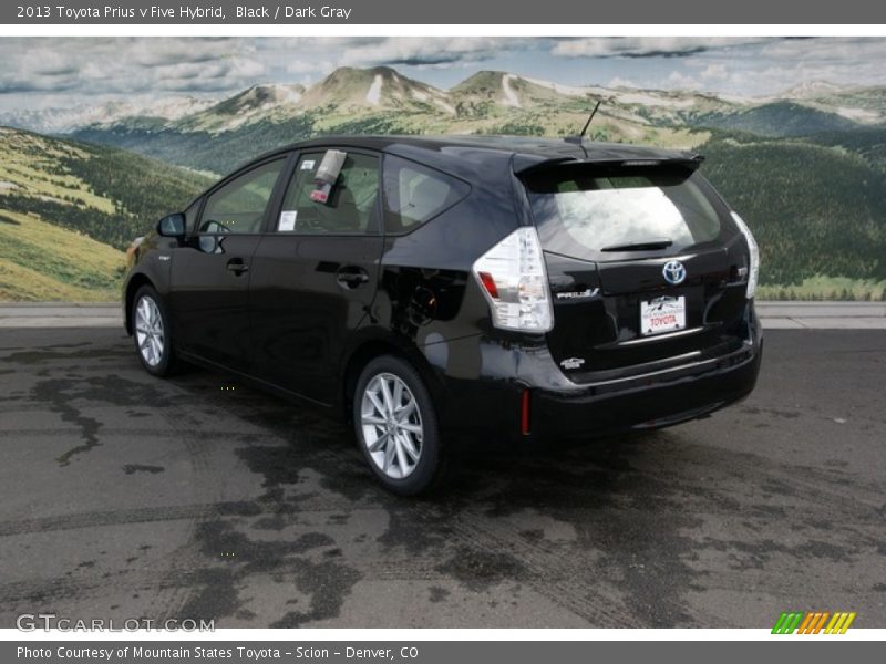 Black / Dark Gray 2013 Toyota Prius v Five Hybrid