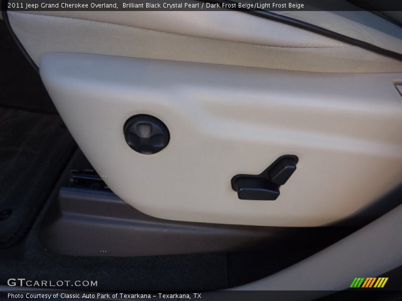 Brilliant Black Crystal Pearl / Dark Frost Beige/Light Frost Beige 2011 Jeep Grand Cherokee Overland