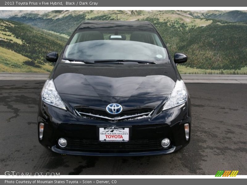 Black / Dark Gray 2013 Toyota Prius v Five Hybrid