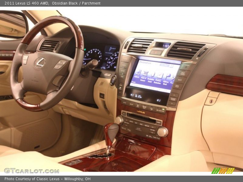 Obsidian Black / Parchment 2011 Lexus LS 460 AWD