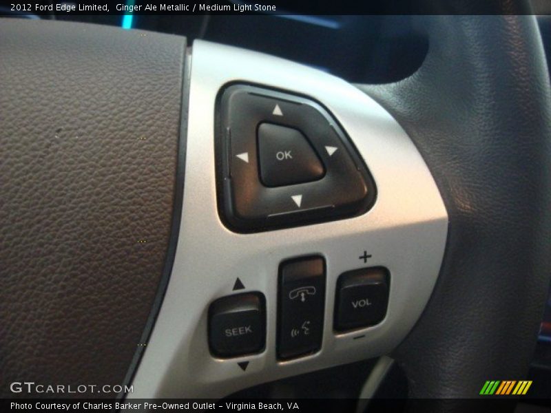Ginger Ale Metallic / Medium Light Stone 2012 Ford Edge Limited