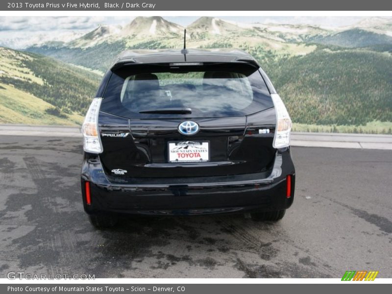 Black / Dark Gray 2013 Toyota Prius v Five Hybrid