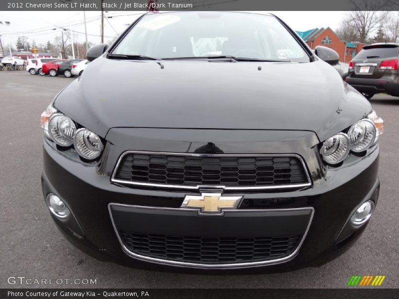 Black / Jet Black/Dark Titanium 2012 Chevrolet Sonic LT Hatch