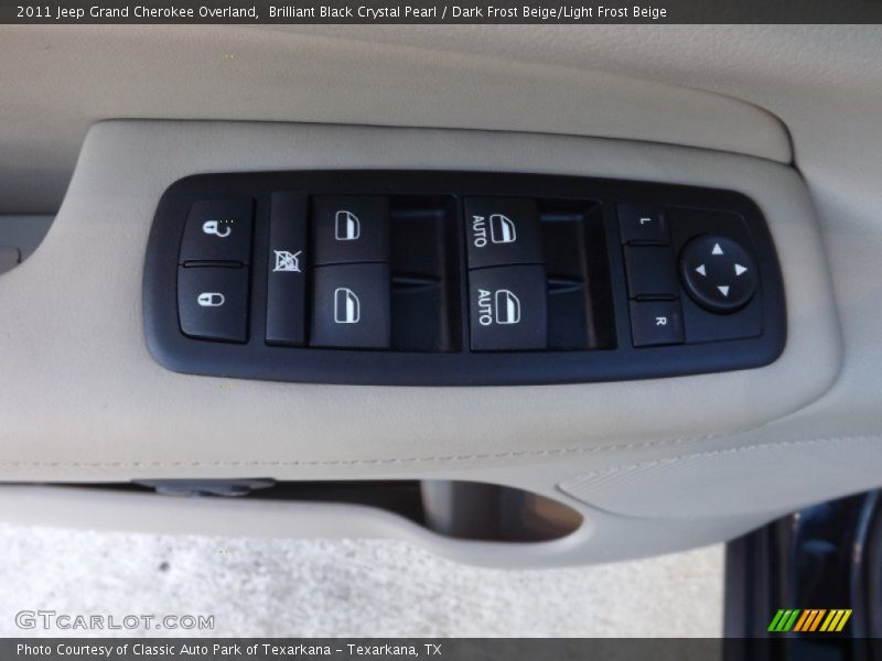 Brilliant Black Crystal Pearl / Dark Frost Beige/Light Frost Beige 2011 Jeep Grand Cherokee Overland