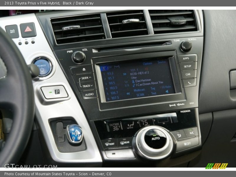 Black / Dark Gray 2013 Toyota Prius v Five Hybrid