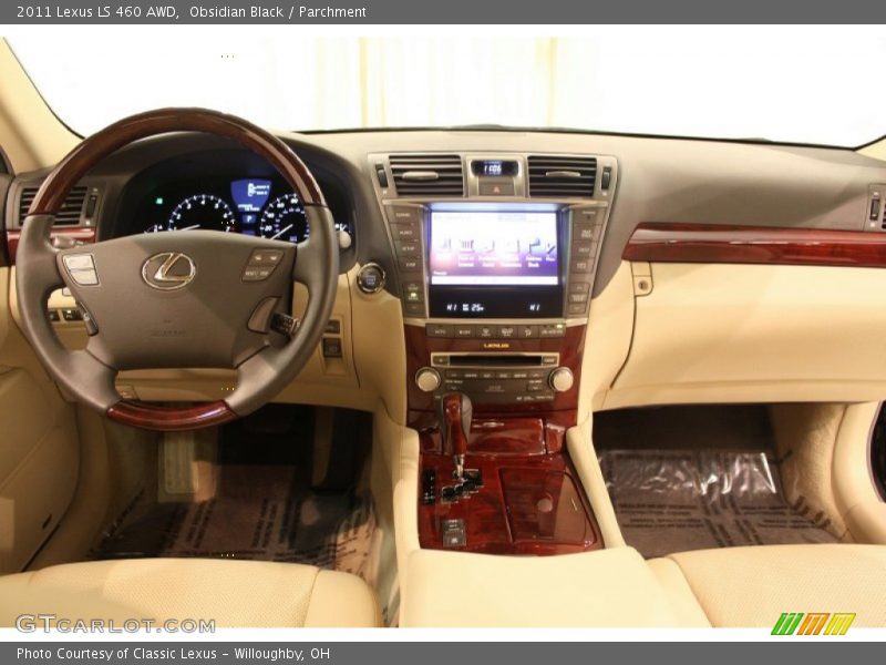 Obsidian Black / Parchment 2011 Lexus LS 460 AWD