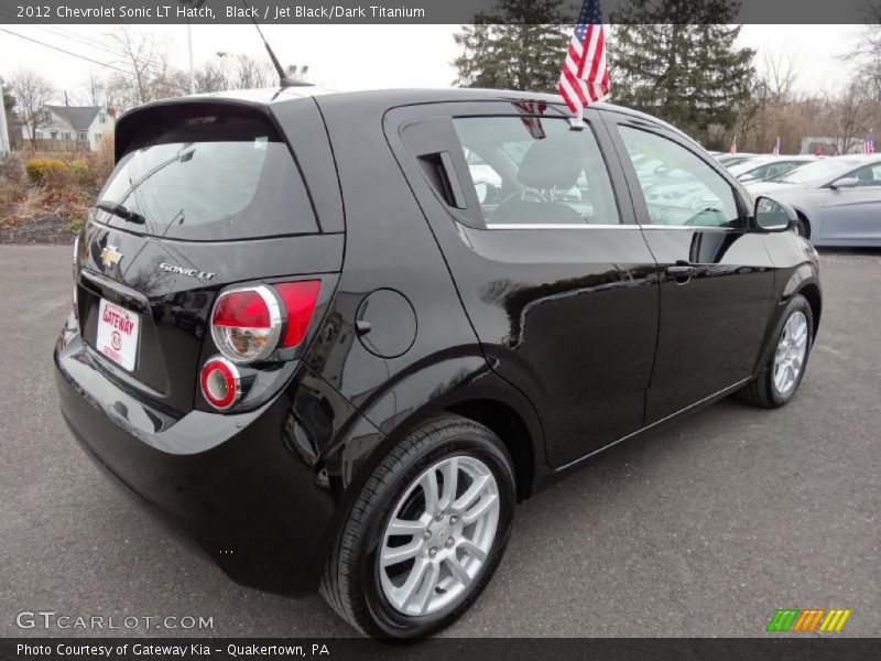 Black / Jet Black/Dark Titanium 2012 Chevrolet Sonic LT Hatch