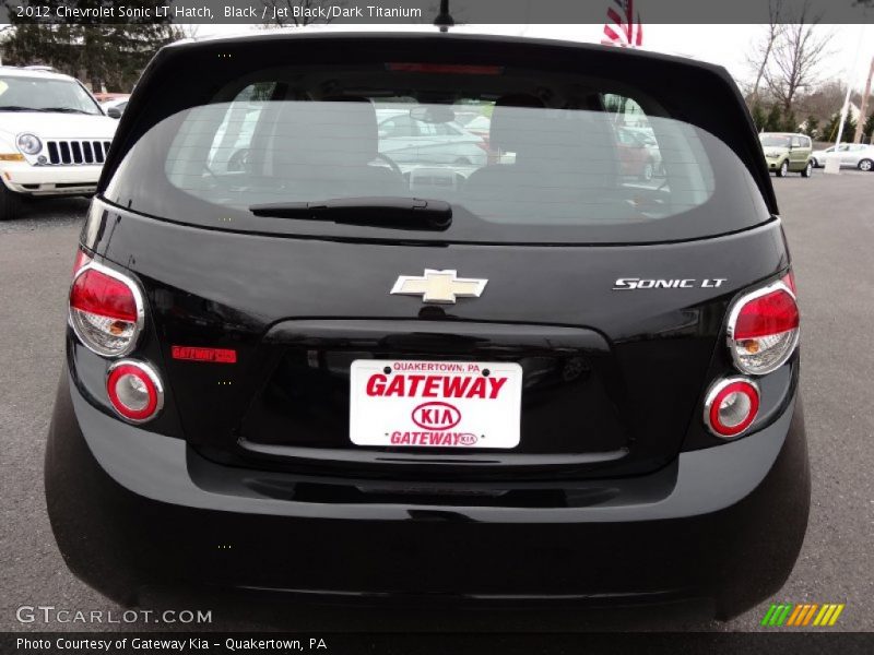 Black / Jet Black/Dark Titanium 2012 Chevrolet Sonic LT Hatch
