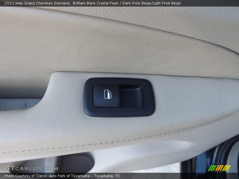 Brilliant Black Crystal Pearl / Dark Frost Beige/Light Frost Beige 2011 Jeep Grand Cherokee Overland
