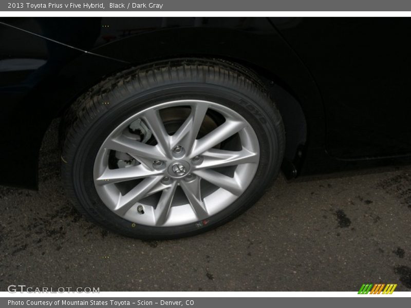 Black / Dark Gray 2013 Toyota Prius v Five Hybrid