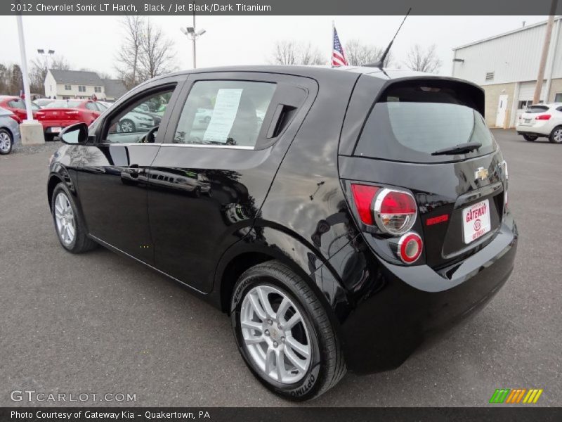 Black / Jet Black/Dark Titanium 2012 Chevrolet Sonic LT Hatch