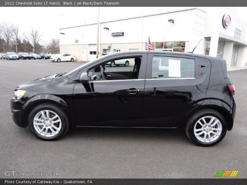 Black / Jet Black/Dark Titanium 2012 Chevrolet Sonic LT Hatch