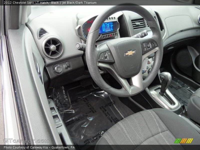 Black / Jet Black/Dark Titanium 2012 Chevrolet Sonic LT Hatch