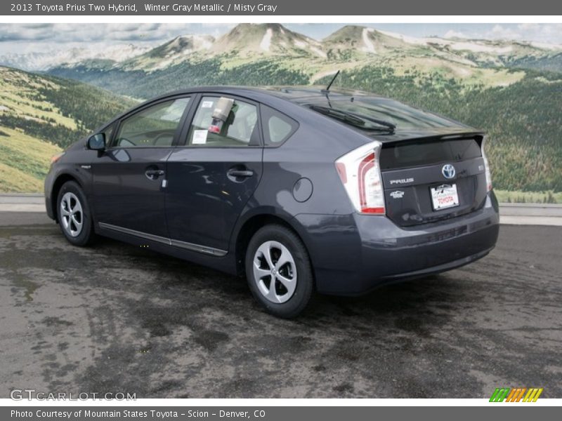Winter Gray Metallic / Misty Gray 2013 Toyota Prius Two Hybrid