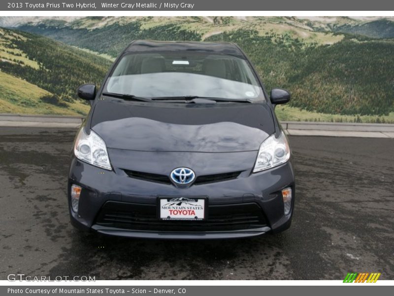 Winter Gray Metallic / Misty Gray 2013 Toyota Prius Two Hybrid