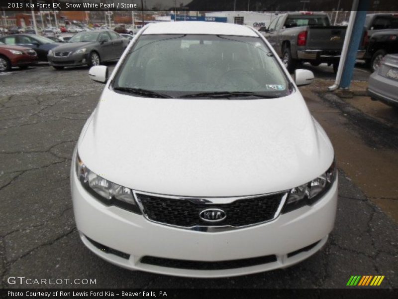 Snow White Pearl / Stone 2013 Kia Forte EX