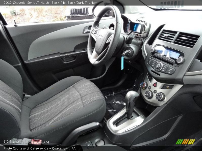 Black / Jet Black/Dark Titanium 2012 Chevrolet Sonic LT Hatch