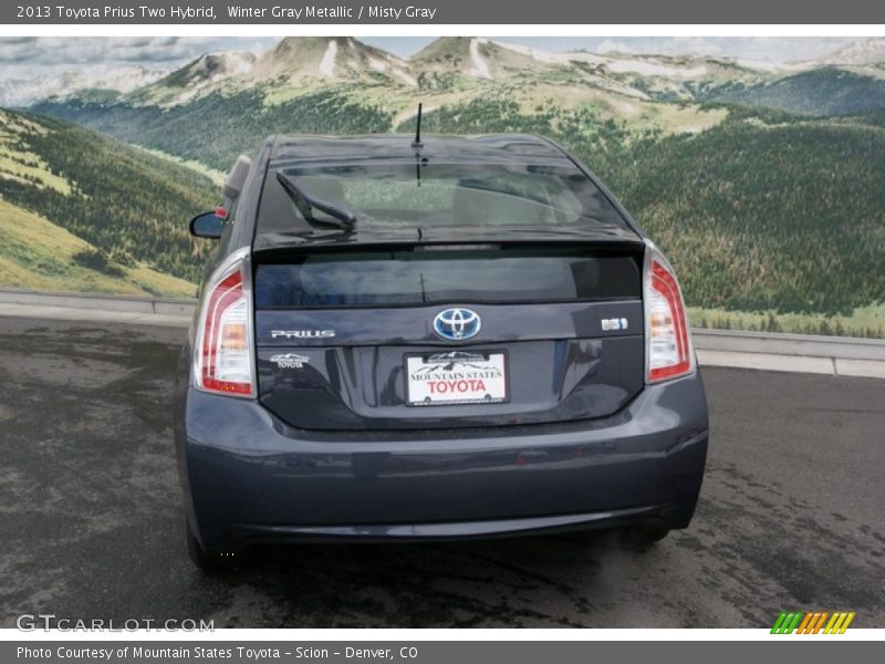 Winter Gray Metallic / Misty Gray 2013 Toyota Prius Two Hybrid