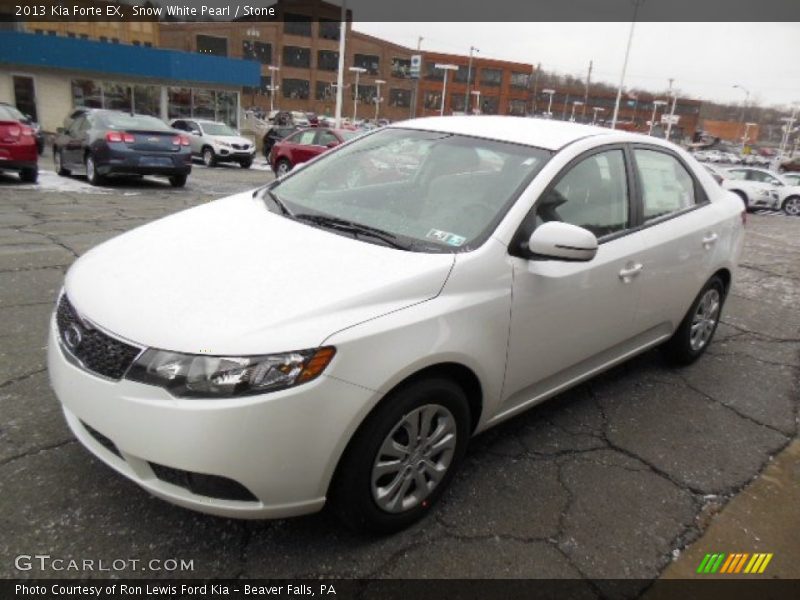 Snow White Pearl / Stone 2013 Kia Forte EX