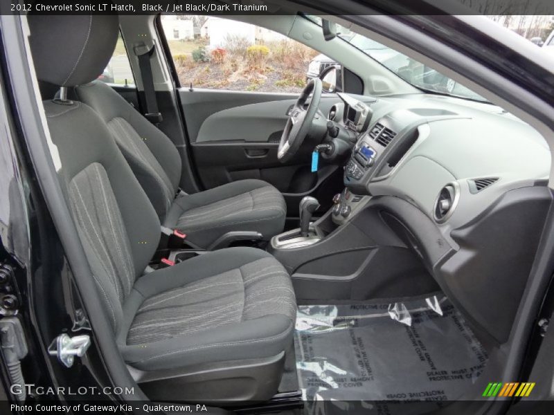 Black / Jet Black/Dark Titanium 2012 Chevrolet Sonic LT Hatch