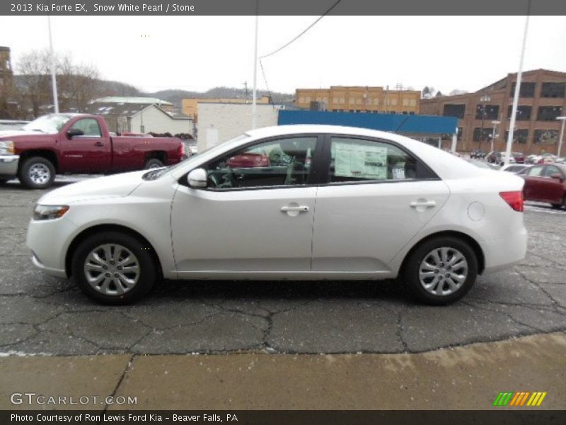 Snow White Pearl / Stone 2013 Kia Forte EX