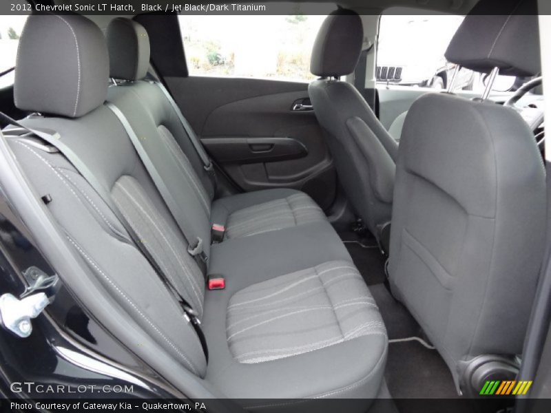 Black / Jet Black/Dark Titanium 2012 Chevrolet Sonic LT Hatch