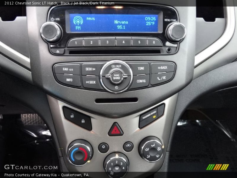 Black / Jet Black/Dark Titanium 2012 Chevrolet Sonic LT Hatch