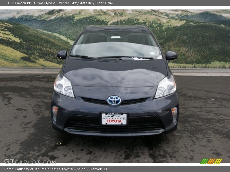 Winter Gray Metallic / Dark Gray 2013 Toyota Prius Two Hybrid