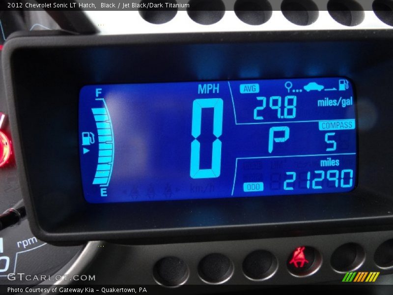 Black / Jet Black/Dark Titanium 2012 Chevrolet Sonic LT Hatch