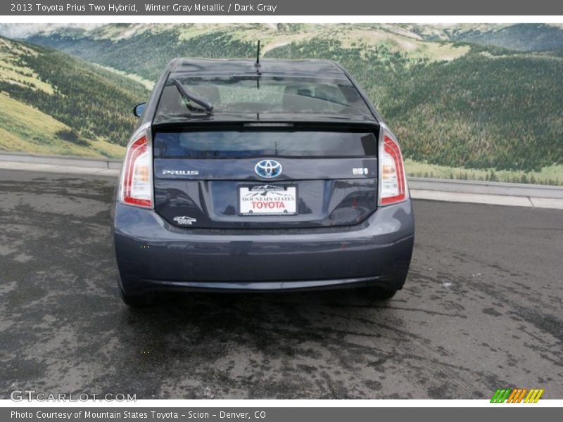 Winter Gray Metallic / Dark Gray 2013 Toyota Prius Two Hybrid