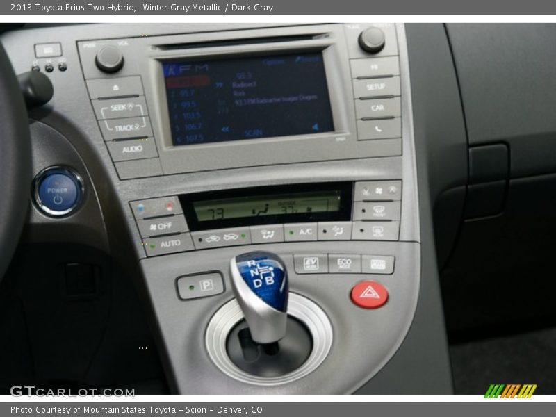 Winter Gray Metallic / Dark Gray 2013 Toyota Prius Two Hybrid