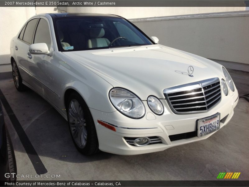 Arctic White / Cashmere 2007 Mercedes-Benz E 350 Sedan
