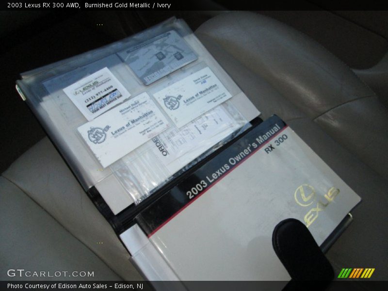 Burnished Gold Metallic / Ivory 2003 Lexus RX 300 AWD