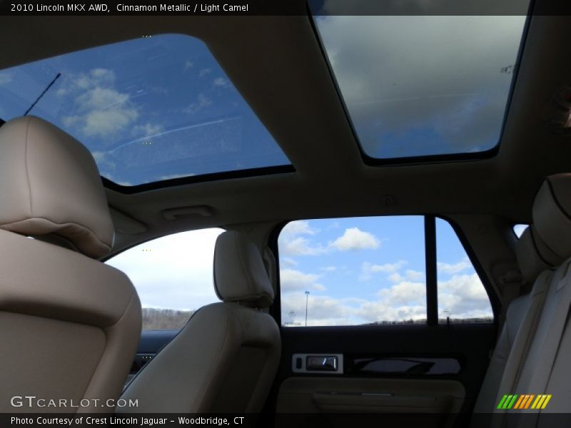 Sunroof of 2010 MKX AWD