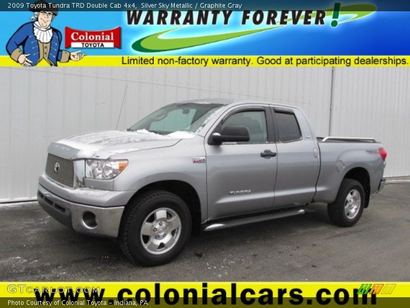 Silver Sky Metallic / Graphite Gray 2009 Toyota Tundra TRD Double Cab 4x4