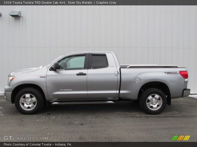 Silver Sky Metallic / Graphite Gray 2009 Toyota Tundra TRD Double Cab 4x4