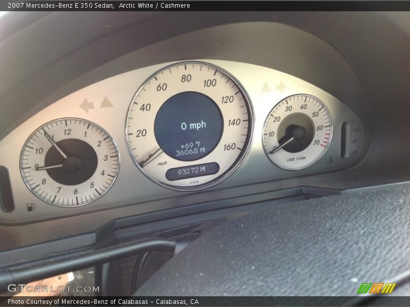 Arctic White / Cashmere 2007 Mercedes-Benz E 350 Sedan