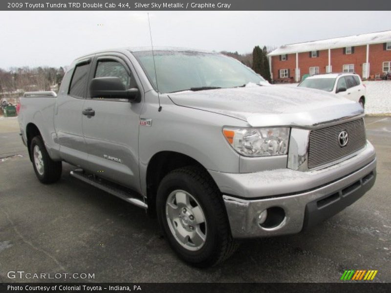 Silver Sky Metallic / Graphite Gray 2009 Toyota Tundra TRD Double Cab 4x4