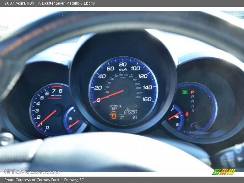Alabaster Silver Metallic / Ebony 2007 Acura RDX