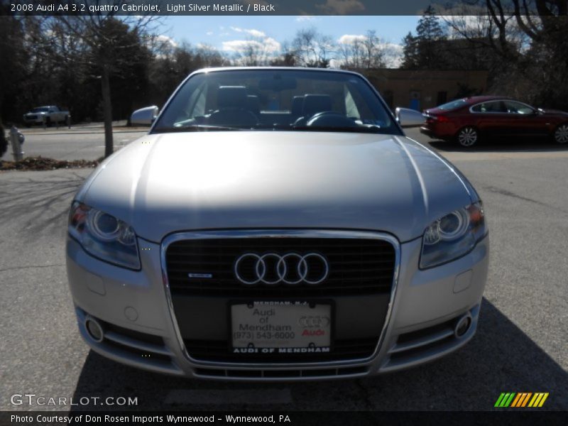 Light Silver Metallic / Black 2008 Audi A4 3.2 quattro Cabriolet