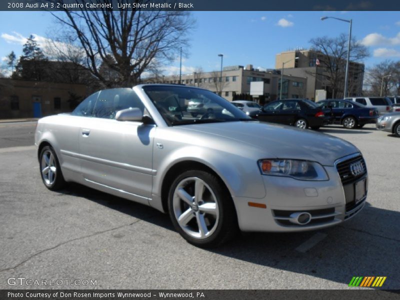 Light Silver Metallic / Black 2008 Audi A4 3.2 quattro Cabriolet