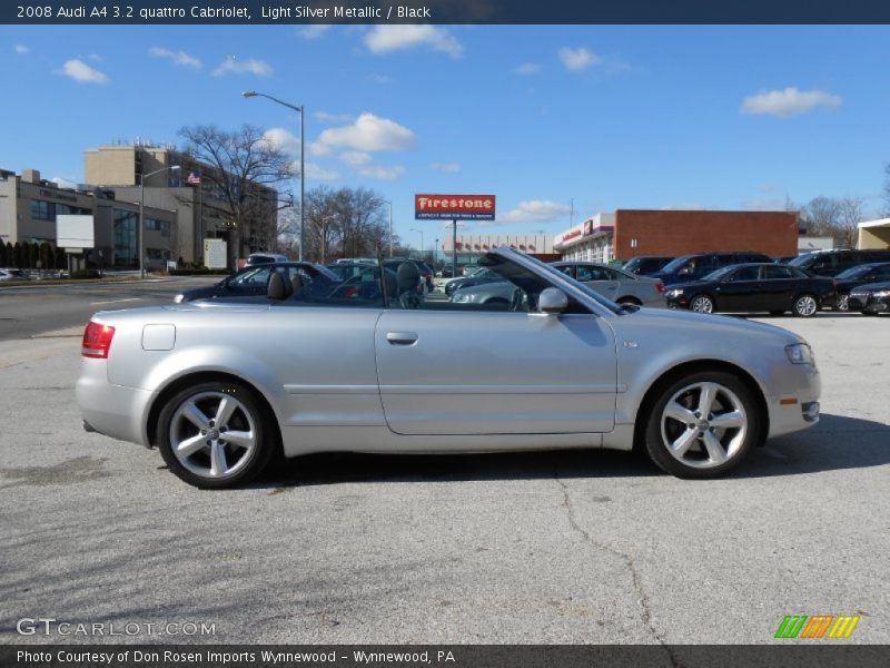 Light Silver Metallic / Black 2008 Audi A4 3.2 quattro Cabriolet
