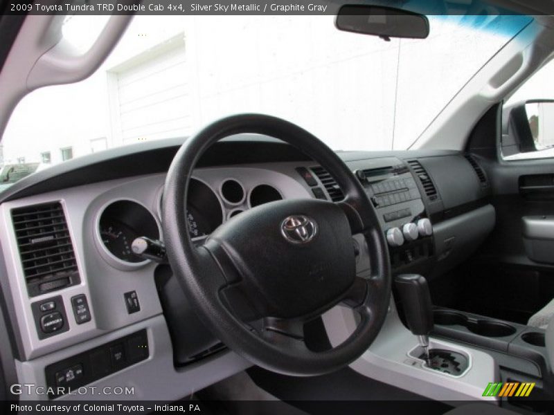 Silver Sky Metallic / Graphite Gray 2009 Toyota Tundra TRD Double Cab 4x4