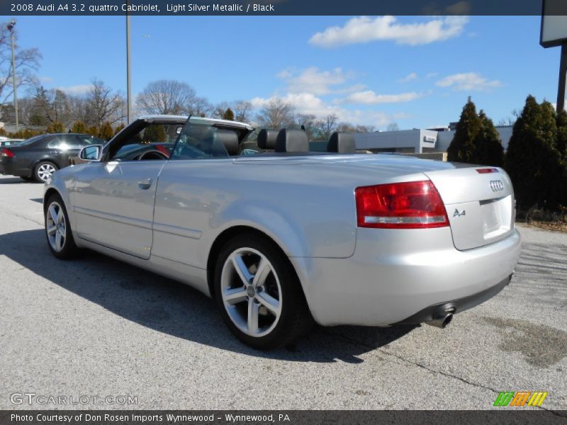 Light Silver Metallic / Black 2008 Audi A4 3.2 quattro Cabriolet
