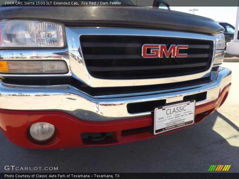 Fire Red / Dark Pewter 2004 GMC Sierra 1500 SLT Extended Cab