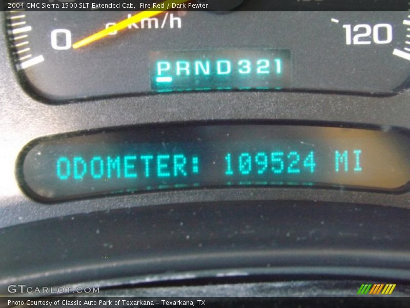 Fire Red / Dark Pewter 2004 GMC Sierra 1500 SLT Extended Cab