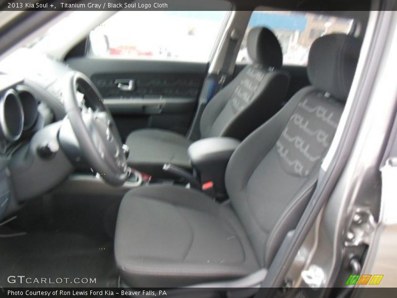 Titanium Gray / Black Soul Logo Cloth 2013 Kia Soul +
