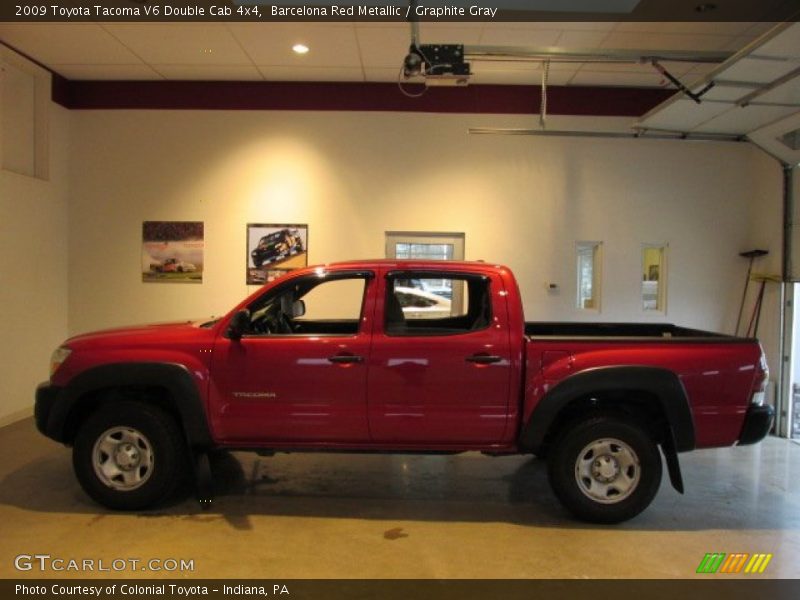 Barcelona Red Metallic / Graphite Gray 2009 Toyota Tacoma V6 Double Cab 4x4