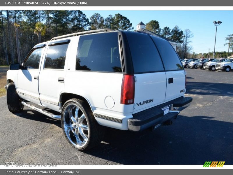 Olympic White / Blue 1998 GMC Yukon SLT 4x4