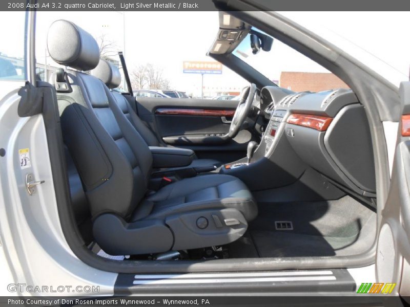 Light Silver Metallic / Black 2008 Audi A4 3.2 quattro Cabriolet